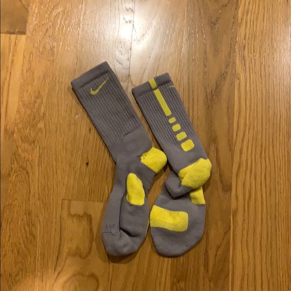 Gray and yellow Nike elites - Picture 2 of 2